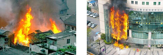 劣質電伴熱帶起火圖